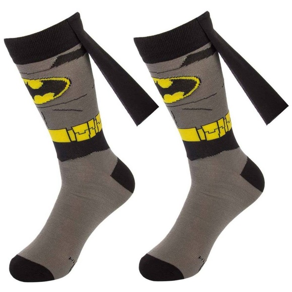 DC Other - Batman Logo DC Comics Men's Crew Socks with Cape